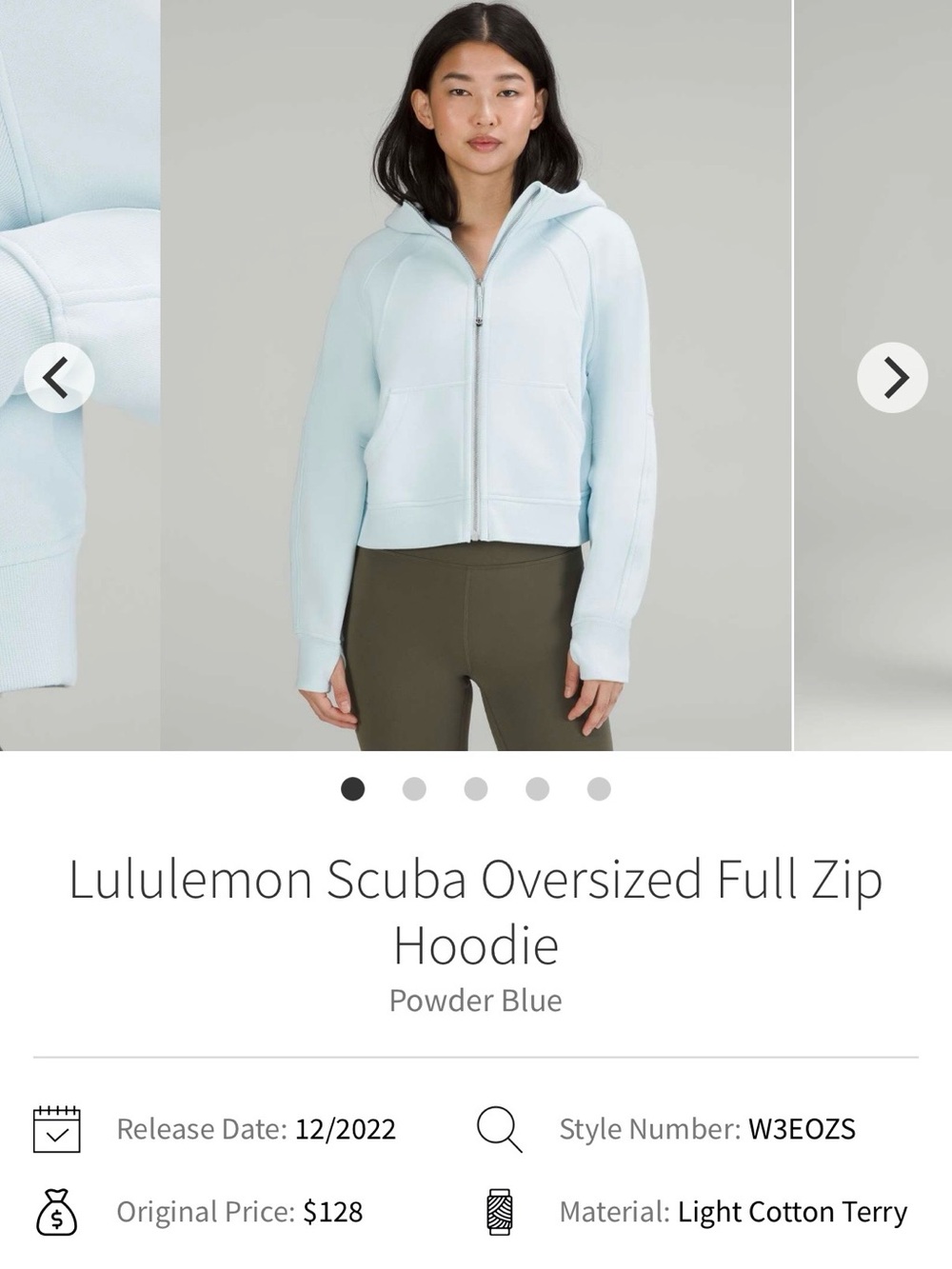 Scuba Oversized Full Zip Hoodie